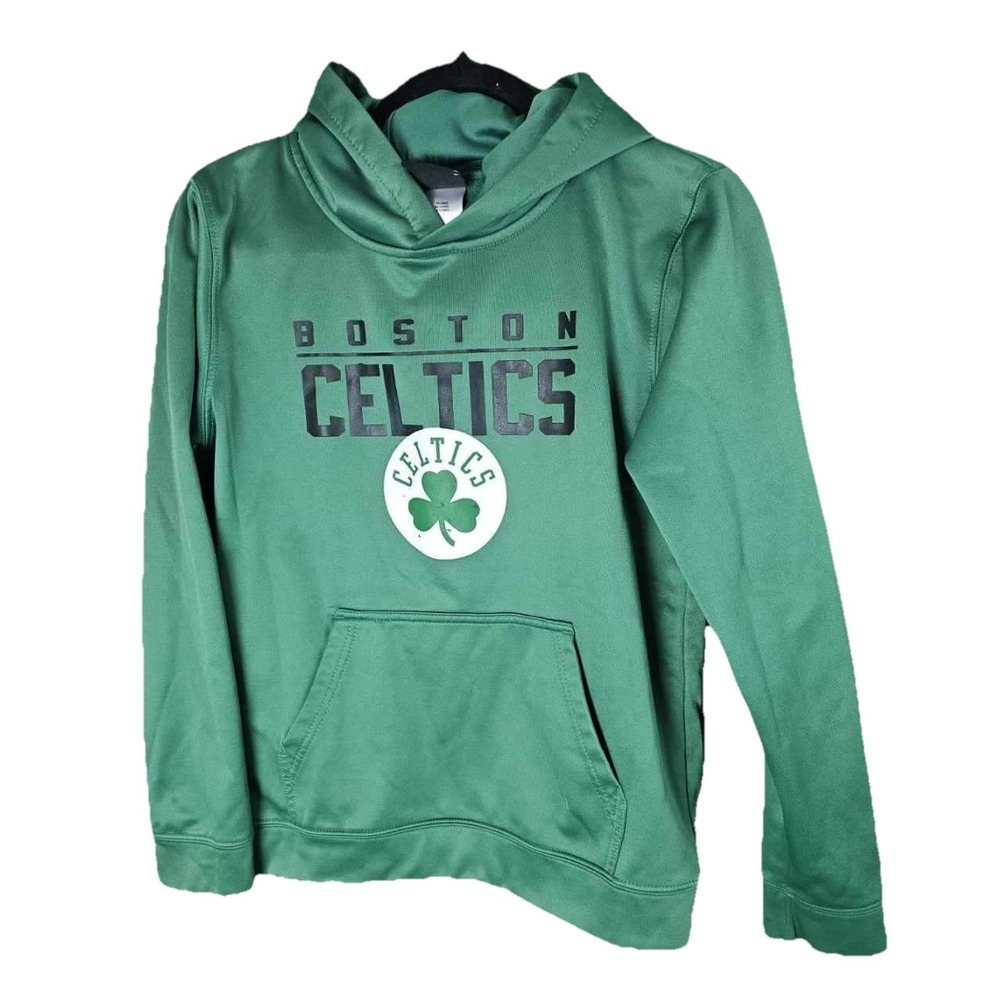 Boston Celtics NBA '47 Brand Pullover Hoodie Sweatshirt Kelly Green Youth